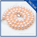 AA 7-8MM China factory price flat freshwater pearl necklace